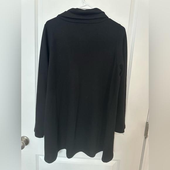 Comfy USA Megan zip-up black cardigan jacket sweater Medium - Picture 4 of 12